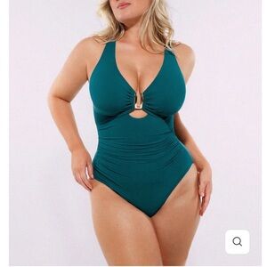 Shapellx Teal One-Piece Swimsuit